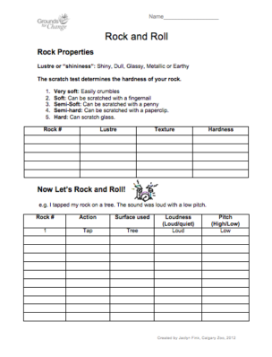 rock and roll fun student activity resource worksheet