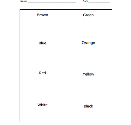 Colour Find Student Resource Activity
