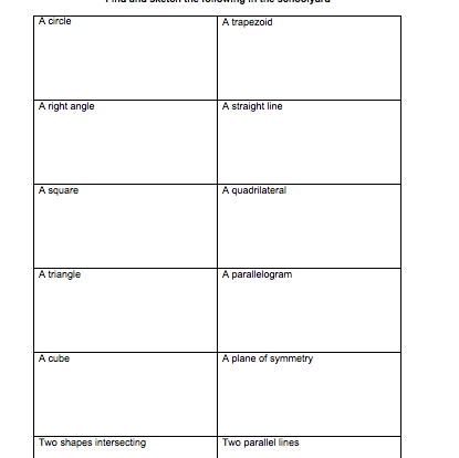 geometry student resource activity