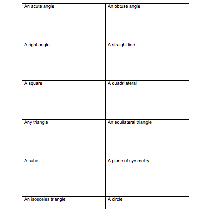Geometry worksheet for students resource