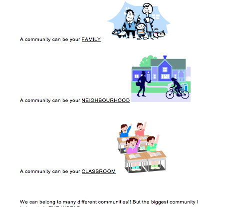 what is a community informational learning resource for students